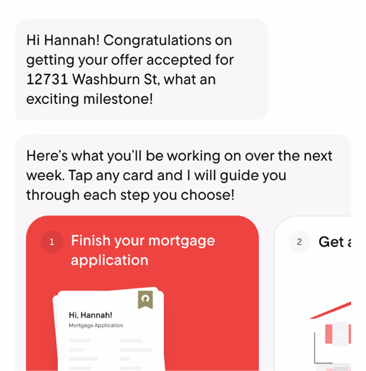 Second iteration of the onboarding task carousel card
